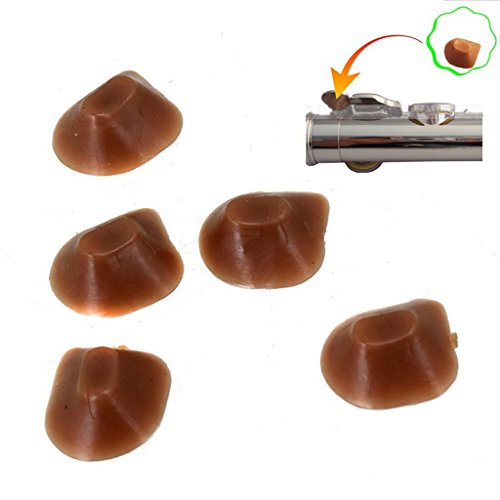 image for MonkeyJack 5pcs Large Size Soft Silicone Trill Key Bumpers Cork for Fl