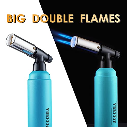 Zoocura Big Butane Torch, Adjustable Double Flames Blow Torch