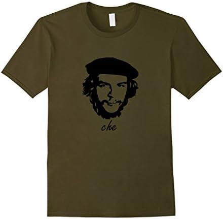 Mens Che Guevara Retro T-Shirt; Best Che Guevara Shirt! 2XL Olive