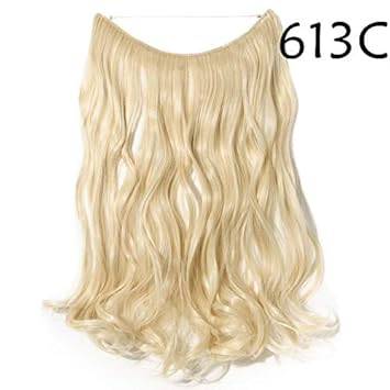 Amazon Com 24 Fish Line Wavy Hair Extensions Secret Invisible