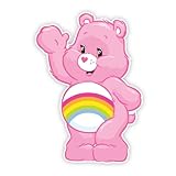 Walls 360 Peel & Stick Fabric Wall Decals: Care Bears Cheer Bear Wave (8.5 in x 12 in)