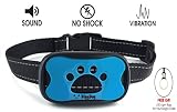 DigyDog No Bark Collar S/M/L, No Shock Vibration & Sound Humane Training Device, Control Your Pet with Anti Barking Dog Collars Free LED Tag Included