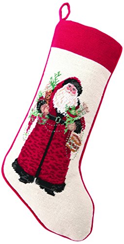 Lynn Haney 31LH21MC Christmas Gone by Needlepoint Stocking, 11 x 18