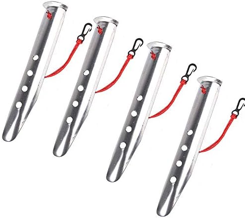 4枚入り ペグ テントペグ U字型ペグ 砂地 23cm 軽量 ステーク ビーチ 錆びにくい キャンプ用具 アウトドア 雪 砂浜 通常便なら送料無料 キャンプ バックパック旅行 テント設営