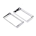 Andoer Chrome-Plated Plastic Guitar Pickup Frame Mounting Ring for LP Guitar Silver