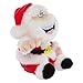 Simply Genius Animated Christmas Character: 8' Stuffed Plush Santa with Sound, Vibrations and Farts, Pull Santa's Finger to Speak, Vibrate and Fart