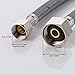 KES IUS2024-P2 Faucet Connector, Braided UV-resistant polymer fibers Supply Hose 9/16-24 UNEF Thread x G 1/2 Female Straight Thread, 24