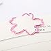 Gappitv Shoppingmoon Flower Paper Clips Metal Card File Clips for School Office Wedding Decoration (Pink) Pack 12pcs