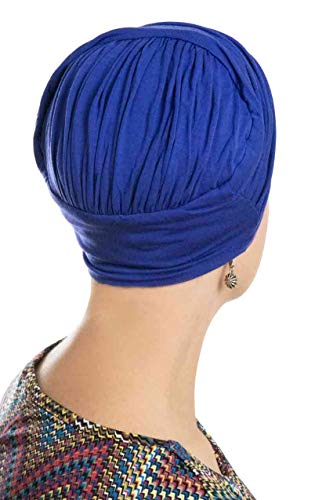 Sophisticate Turban-Caps for Women with Chemo Cancer Hair Loss Luxury Bamboo - Heather Taupe - Thumbnail 5