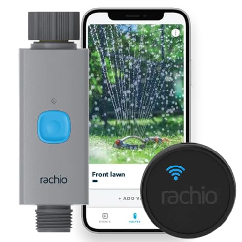 Rachio Smart Hose Timer (1 Valve + 1 WiFi Hub) – App-Controlled Outdoor Faucet…