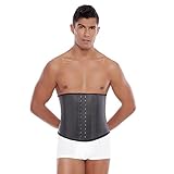 Mens Latex Waist Trainer Workout Sport Shapewear Tummy Control Abs Cincher Thermal Compression