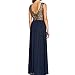 Sue&Joe Women's Open Back Dress Sleeveless Metallic Lace Crochet Pleated Dresses