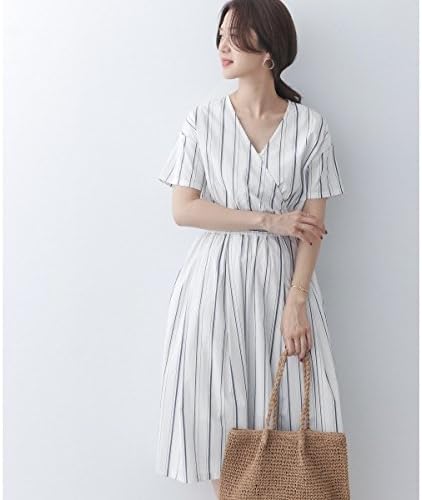 Amazon アーバンリサーチ ドアーズ レディース Urban Research Doors レディスワンピース ストライプカシュクール ワンピース Wht Green One ワンピース チュニック 通販