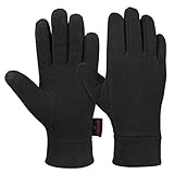 OZERO Fleece Warm Gloves Winter Glove Liners Thermal Lining - Hands Warmer in Cold Weather for Men and Women
