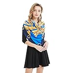 ANDANTINO Large Square Scarf- 51" X 51" Women's Breathable Lightweight Neckerchief-Shawl Wrap for Girls ANDANTINO Large Square Scarf- 51" X 51" Women's Breathable Lightweight Neckerchief-Shawl Wrap for Girls