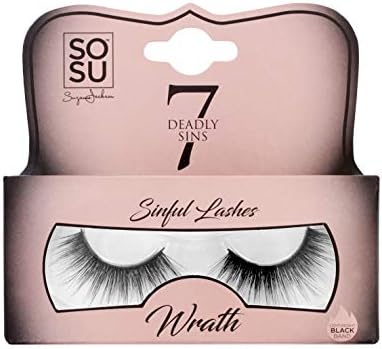 SOSUbySJ 3D Synthetic Lashes in Wrath False Fake Eyelashes