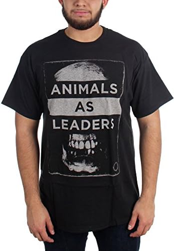 Animals As Leaders - Mens Skull T-Shirt, Size: Medium, Color: Black