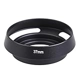 LiChiLan Metal Lens Hood, 37mm Black Metal Lens