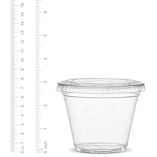 [9 oz. 100 Sets] Crystal Clear Plastic Cups With Lids Pricepulse