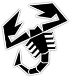 Italian Fiat Abarth Corse Scorpio Scorpion sticker decal 4