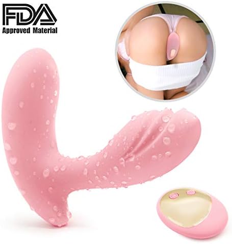 HEZHIZIDONG Wearable Butterfly Massaging Toys - Multiple Speed- Wireless Remote Control - Silent Soft Skin-Friendly - Back Neck Shoulder Relaxation