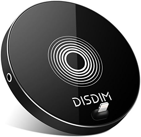 iPhone X Wireless Charger with Audio &amp; Charging Dock,DISDIM 3 in 1 QI Fast Wireless Charger Pad, Charging Stand Station with 3.5mm Headphone Aux Adapter for iPhone X/8 /7/ Samsung Galaxy Note 8/S8
