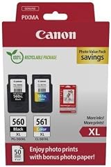Canon Ink & Paper Multipack PG-560XL CL-561XL 2 Pack + 50 Sheet Photo Paper view 7