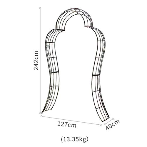 LBSY Rosenbogen aus Metall, Pergola Rose Arbor für Verschiedene Kletterpflanzen, Garten, Heavy Duty Hochzeitsfeier… – Bild 3