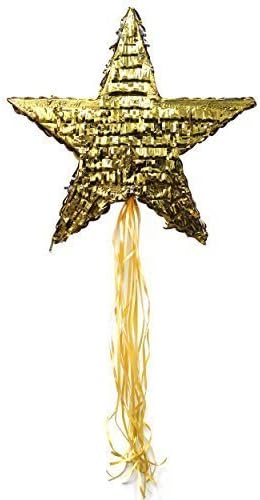 Golden Star Eid Mubarak Hanging Pinata Party Game