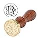 Yoption Initial Alphabet Wax Seal Stamp, Retro Letter B Sealing Wax Stamp Brass Head Wooden Handle for Wedding Party Invitation Envelopes