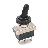 Baomain Car Toggle Switch SPDT ON-ON 3 Pin 2 Position 12V 25A with Waterproof Cover for Auto Car