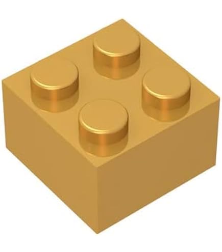 Amazon.com: Classic Bulk Brick Block 2x3, 100 Piece Golden Brick