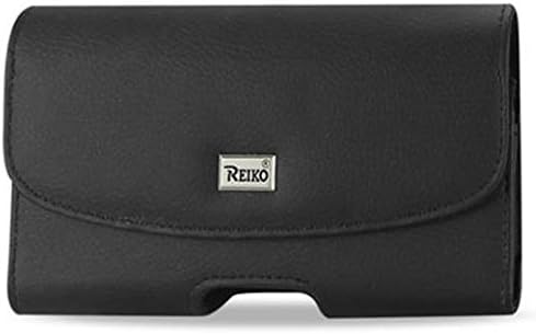 Iphone 6 6S Plus (5.5 Inch Screen) Large Size Black Leather Pouch (Large Size Fits Best With Hybrid Case On Phone) With Zoomazig Stylus Pen