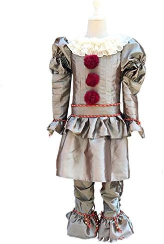 WSCOLL Children 2019 Stephen King IT 2 It: Chapter Two Pennywise Cosplay Costume Outfit Clown Suit for Kids Halloween Carnival Party XL Adult