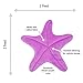 Floor Bloom Starfish Pillow - Floor Pillow or Decorative Pillow in Color Purple - Soft and Cozy Decor for Beach House or Little Mermaid's Bedroom