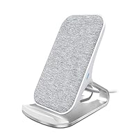 Fast Wireless Charger, Lecone Premium Fabric 10W / 7.5W / 5W Wireless Charging Stand Compatible with iPhone XR/Xs Max/Xs/X, Fast-Charging for Samsung Galaxy S10/S10+/S9/S9+ Note 9 and More