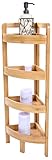 31.5" 4 Tier Bamboo Corner Storage Shelf By Trademark Innovations