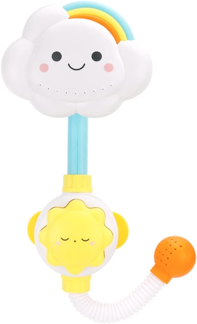Baby Bath Toy - Cloud Rainbow Water Shower Sprayer, Faucet Squirter for Toddlers Kids