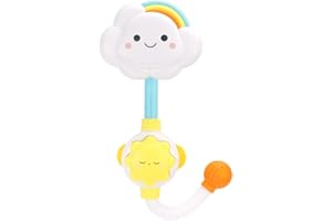 Baby Bath Toy - Cloud Rainbow Water Shower Sprayer, Faucet Squirter for Toddlers Kids