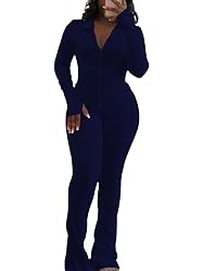 HBQ Women's 2 Piece Tracksuit Sets Long Sleeve Zip