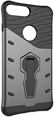 Reinhardt GEM iPhone 7 Plus Case,PC+TPU Hybrid Materials with 360 Degree Rotating Kickstand Case for iPhone 7 Plus,Gray