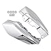 Anzio Chrome Mid-Frame Air Heat Deflectors Compatible with 2009-2018 Harley Road King Street Electra Tri Glide