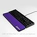 Fat Wrist Pad 17 is a 4 X 17 X 0.75 Inch Wrist Rest for Standard Keyboards and Full Length Mechanical Keyboards (Purple)