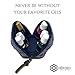 6-bottle Essential Oil Carrying Case (5ml,10ml,15ml) for doTERRA, Young Living Bottles for Aromatherapy Travel or Storage (Midnight Blue)