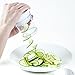 Paderno World Cuisine 2-Blade Handheld Turning Vegetable Slicer / Spiralizer, includes 2 Different Stainless Steel Blades