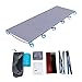 Ultralight Portable Folding Single Camp Bed Travel Cot Tent Bed,Aluminium Alloy Metal Frame,Max. Load: 220lbs,Outdoor Camping Hiking Fishing Beds with Storage Bag,for Adult or Kidsthumb 1