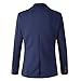 Men's Slim Fit Casual One Button Blazer Jacket (1416 Navy, S)