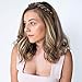 Madison Braids Women's Headband Hair Braid Natural Looking Synthetic Hair Piece Extension - Olivia - Sunset Blonde