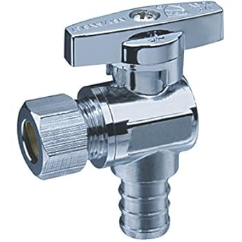 Pack Of 10) EFIELD Dual Outlet Angle Stop Valve, Multi-Turn, 1/2 - View #4