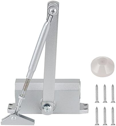 GLANICS Commercial Hydraulic Door Closer, Adjustable Door Hydraulic Arm, Grade Closer for Home or Office, Aluminum